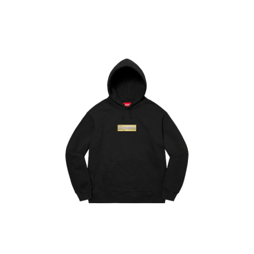 Supreme Bling Box Logo Hooded Sweatshirt Black Supreme Bling Box Logo Hooded Sweatshirt Black