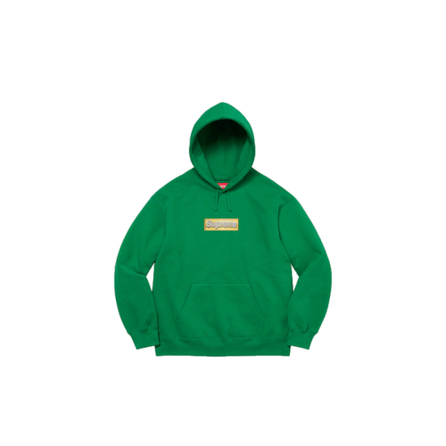 Supreme Bling Box Logo Hooded Sweatshirt Green Supreme Bling Box Logo Hooded Sweatshirt Green