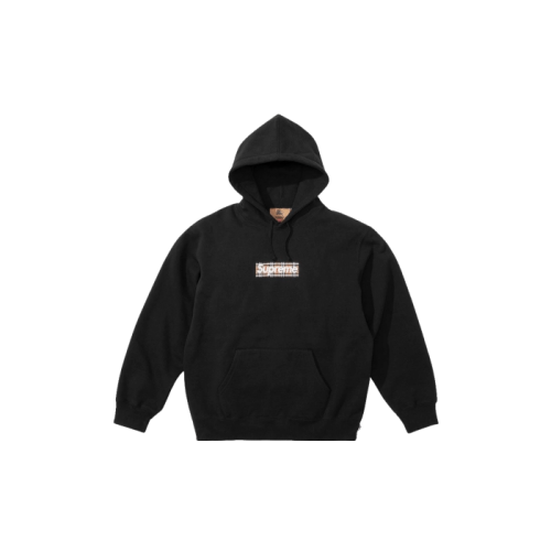 Supreme Burberry Box Logo Hoodie Black Supreme Burberry Box Logo Hoodie Black