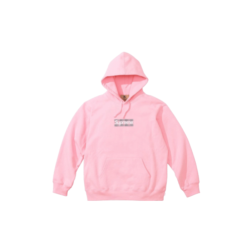 Supreme Burberry Box Logo Hoodie Pink Supreme Burberry Box Logo Hoodie Pink