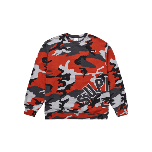 Supreme Nike Arc Crewneck Red Camo Supreme Nike Arc Crewneck Red Camo