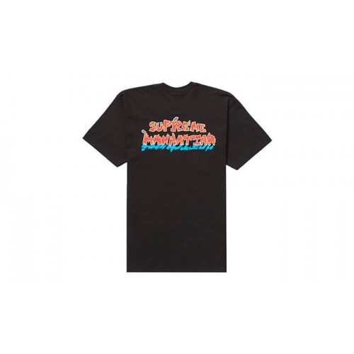 Supreme Manhattan Tee Black Supreme Manhattan Tee Black
