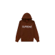 Supreme Capital Hooded Sweatshirt Dark Brown Supreme Capital Hooded Sweatshirt Dark Brown