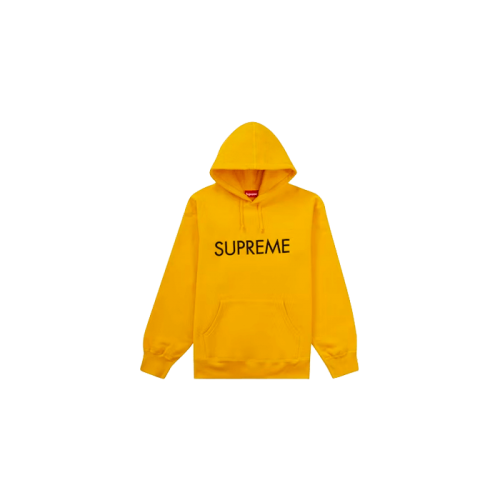 Supreme Capital Hooded Sweatshirt Bright Gold Supreme Capital Hooded Sweatshirt Bright Gold