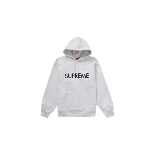 Supreme Capital Hooded Sweatshirt Ash Grey Supreme Capital Hooded Sweatshirt Ash Grey