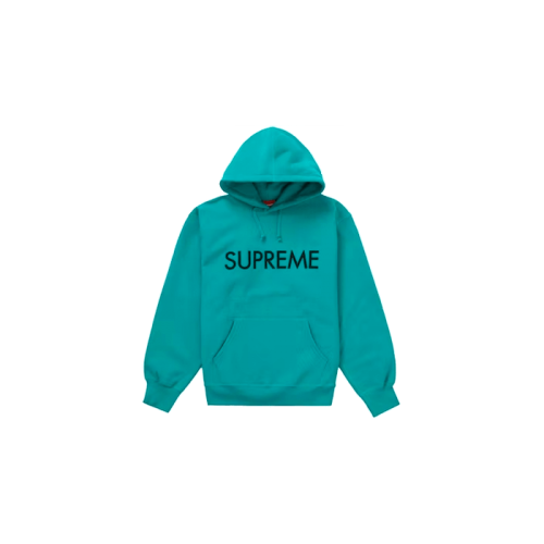 Supreme Capital Hooded Sweatshirt Dark Aqua Supreme Capital Hooded Sweatshirt Dark Aqua