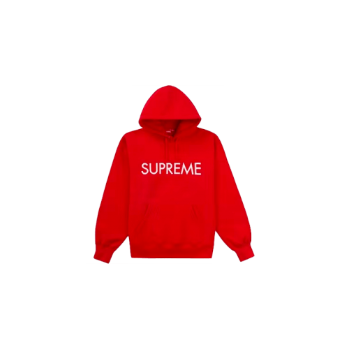 Supreme Capital Hooded Sweatshirt Red Supreme Capital Hooded Sweatshirt Red