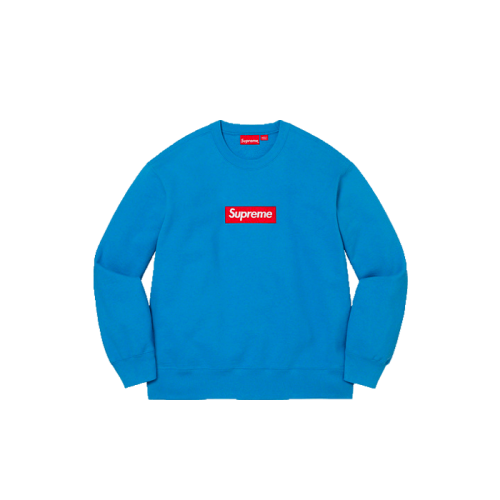 Supreme Box Logo Crewneck Blue Supreme Box Logo Crewneck Blue